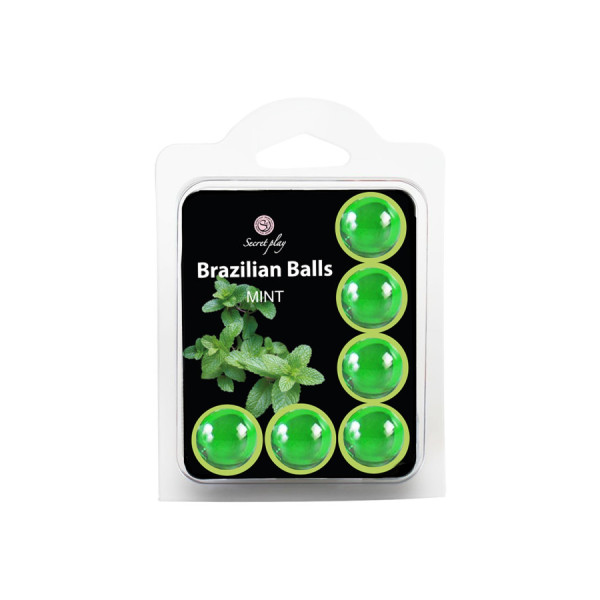 6 boules de massage brésiliennes à la menthe 